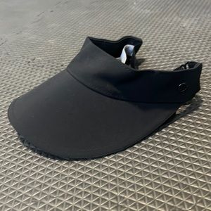 lululemon black visor